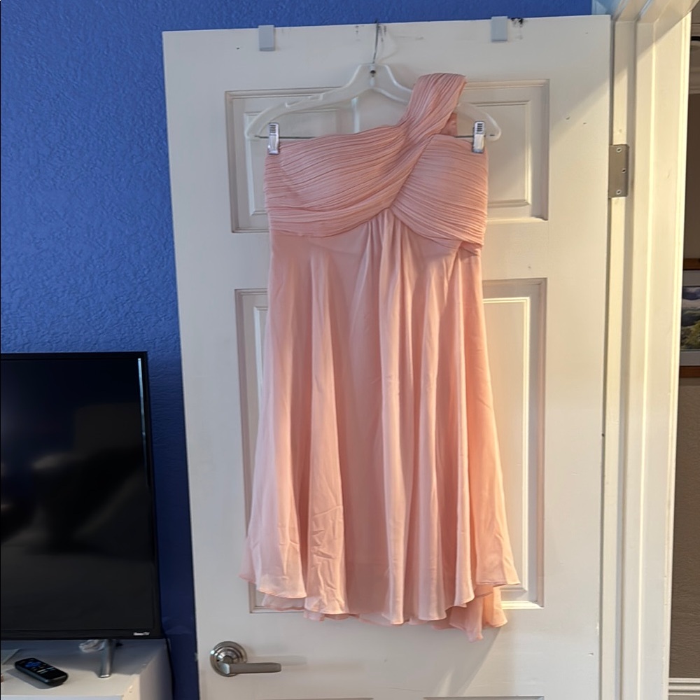 Ever Pretty Pink One Shoulder Asymmetrical Sundress